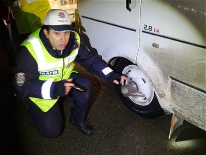Aksaray da Kış Lastiği Uygulaması