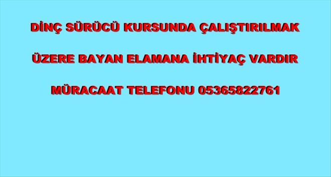 BAYAN ELAMAN ALINACAK 