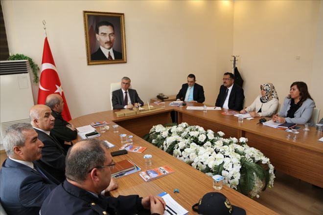 Kış mevsiminde alınacak trafik tedbirler konulu toplantı yapıldı 