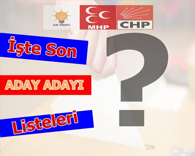 Aday Adaylığı İçin İstifa Edenler