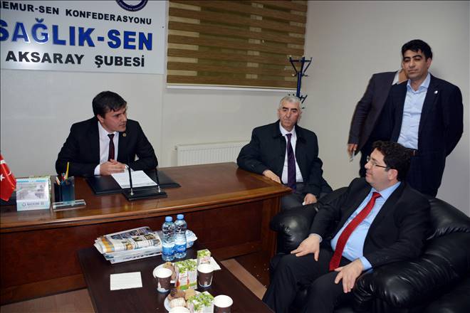 Başkan Yazgı Sağlık-Sen Başkanı Kayayı Ziyaret Etti