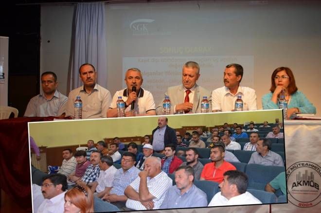 Aksaray SGK´dan Müteahhitlere Kayıt dışı Semineri    