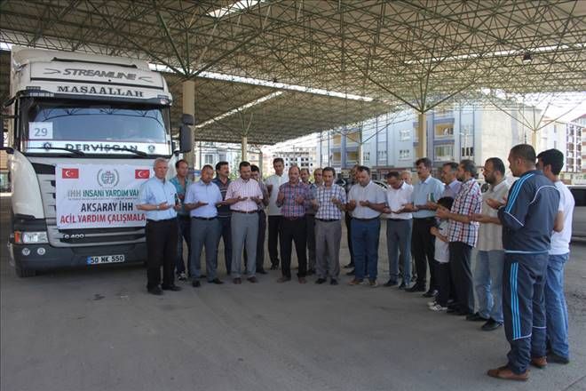 Aksaray İHH´dan Suriye´ye 29. yardım TIR´ı da gönderildi.