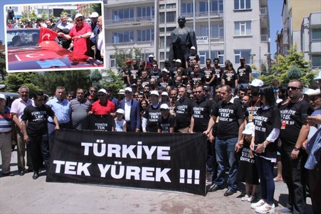 Klasik araç rallisinde teröre tepki; Türkiye tek yürek