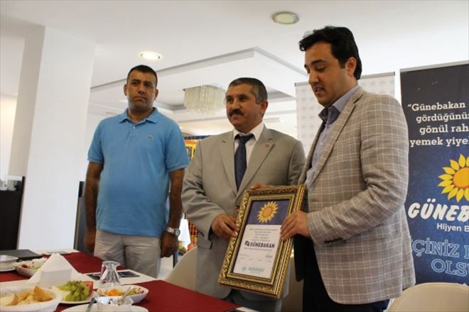 Otel Ahsaray ın Restoran bölümüne güne bakan sertifikası verildi.