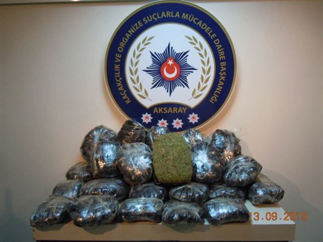Otuz bir kilo sekiz yüz altmışaltı gram kubar esrar yakalandı  