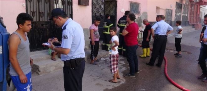  Odunlukta Çıkan Yangın Korkuttu