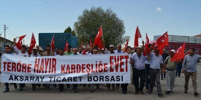 Teröre Hayır Kardeşliğe Evet Yürüyüşü Düzenlendi