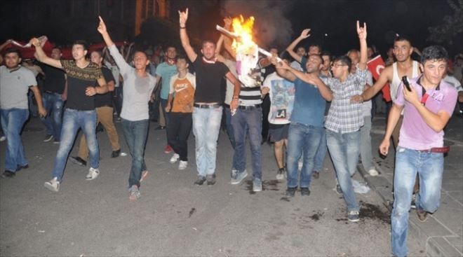 Teröre Tepki  Yürüyüşünden Sonrası Gerginlik yaşandı