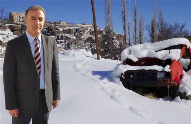 Güzelyurt´ta Kar Kalınlığı 60 Santime Ulaştı