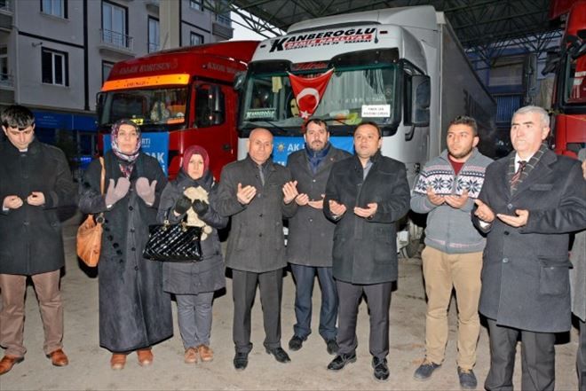 Ak Parti Aksaray Teşkilatı´ndan Bayır-Bucak´a 4 Tır Yardım