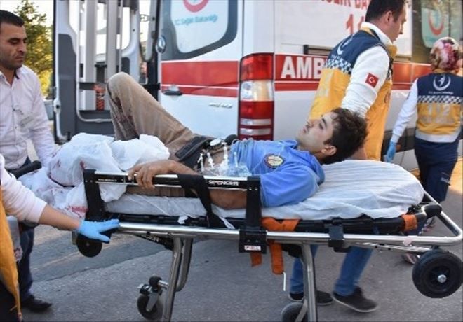 Buğday eleme makinesi ayağını kopardı