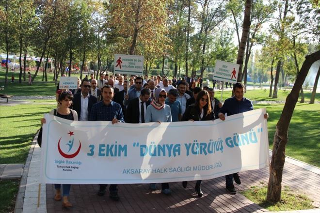 Aksaray´da sağlıklı yaşam için yürüdüler