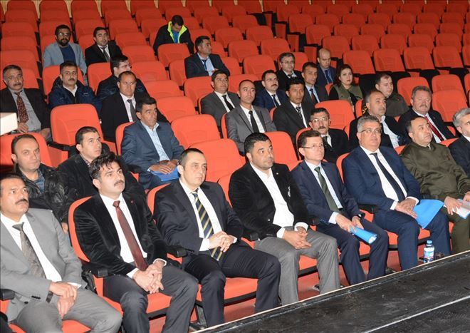 Aksaray´da acil müdahale planının masa başı tatbikatı yapıld