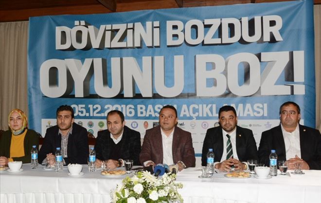 Aksaray´da ?Dövizini bozdur, oyunu boz´ kampanyası