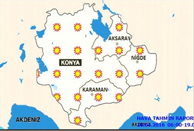 Aksaray da Sıcaklar Artmaya devam ediyor 