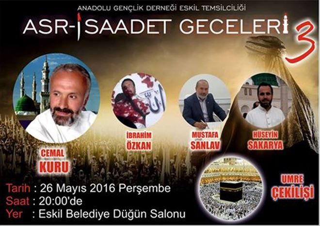 AGD Eskil Temsilciliğinden Muhteşem Organizasyona Davet