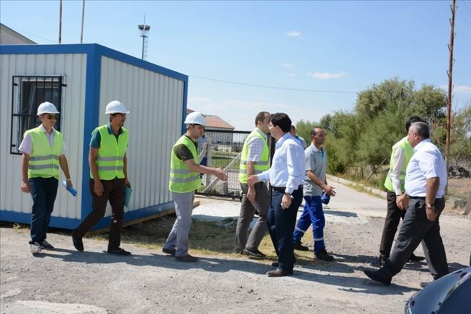 İçme Suyu Projesinde, Şantiye Binaları Kuruldu