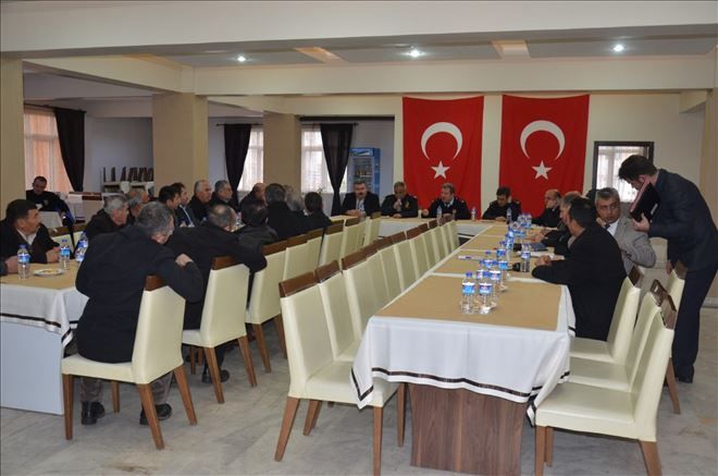 Emniyetten Muhtarlarla Huzur Toplantısı