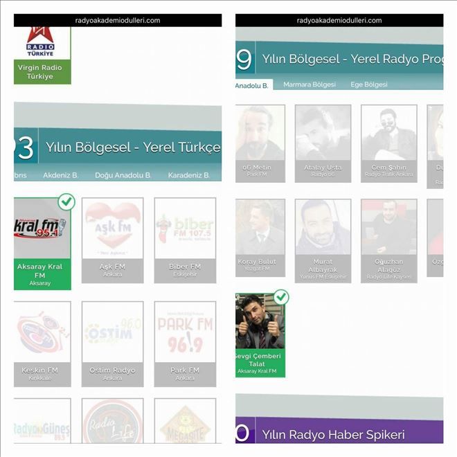  Kral Fm ve Sevgi Çemberi Talat oylarınızı bekliyor