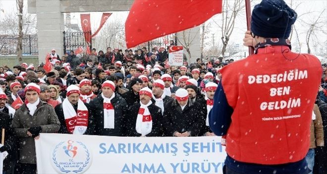 Aksaray´da Sarıkamış şehitleri için yürüdüler