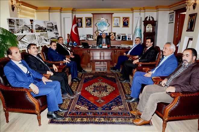 Köy ve Mahalle Muhtarları Aksaray Belediyesini Ziyaret Etti