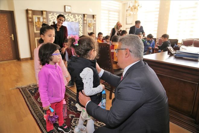 Aksaray Liderler Anaokulu öğrencilerinden Vali Pekmez´e ziyaret