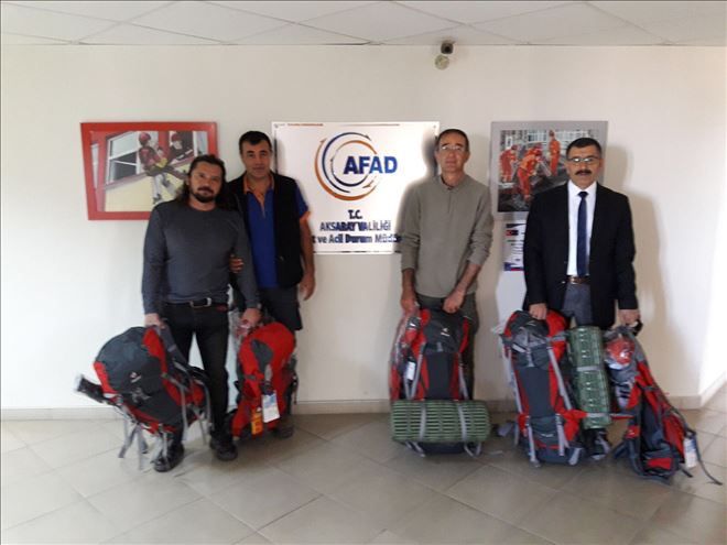 7 Dağ Arama Kurtarma Personeline Yeni Malzeme Verildi
