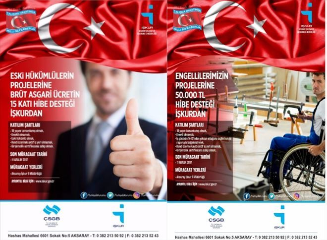 Engelli ve Eski Hükümlülere Yönelik Proje Desteği