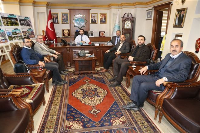 AKÇED Belediye Başkanı Haluk Şahin Yazgıyı Makamında Ziyaret Etti