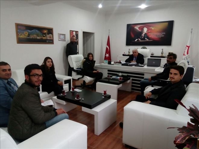 Aksaray Robot Futbol Ligi Proje ekibi İsrafil Aktürk´ü ziyaret etti