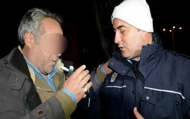 Polis ile Alkollü Sürücünün diyaloğu