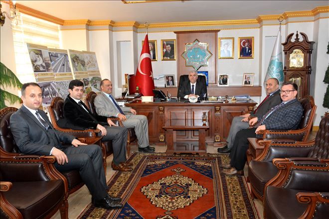Özan ve Yönetim Kurulu Üyeleri Belediye´yi Ziyaret Etti.