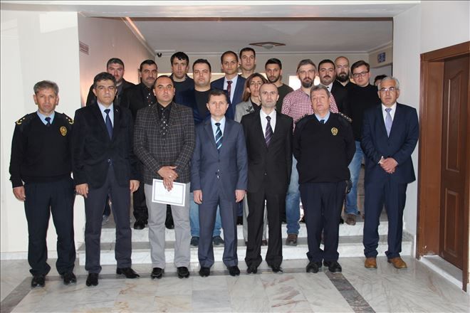 Olay Yeri İnceleme Eğitimine Katılan Personele Sertifika Verildi.