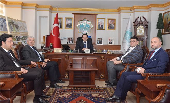 Aksaray Ülkü Ocakları Başkanı Sercan Belgemen Başkan Yazgı´yı Ziyaret Etti