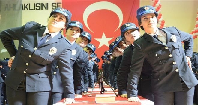 Aksaray´da 761 polis mesleğe ilk adımını attı