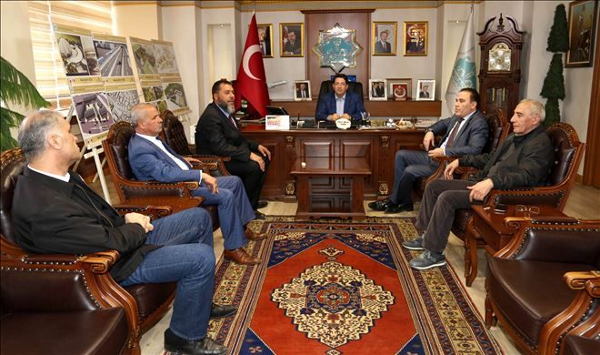 Şehit Aileler Derneği ve İş Adamı Temsilcilerinden Başkan Yazgı´ya Ziyaret