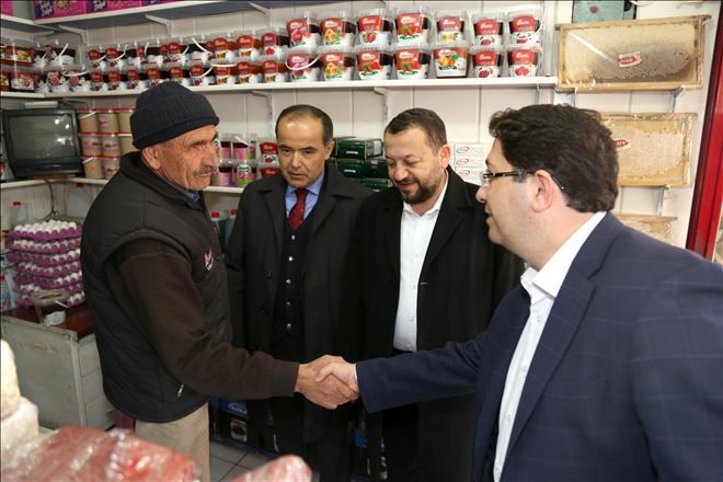 Milletvekilleri, Başkan ve Ak Parti Heyeti, Esnaflara Ziyareti Sürdürüyor 