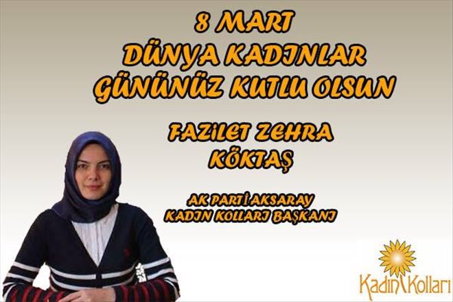 Ak Kadınlar Tüm Kadınların Kadınlar Gününü Kutladı