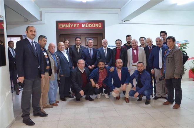 Gazetecilerden  Emniyet Müdürü Ali Karabağ´a ziyaret