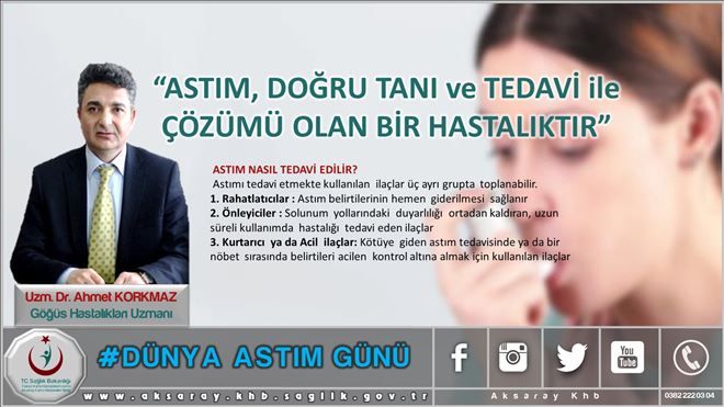 Korkmaz;  Astım, Doğru Tanı Ve Tedavi İle Çözümü Olan Bir Hastalıktır