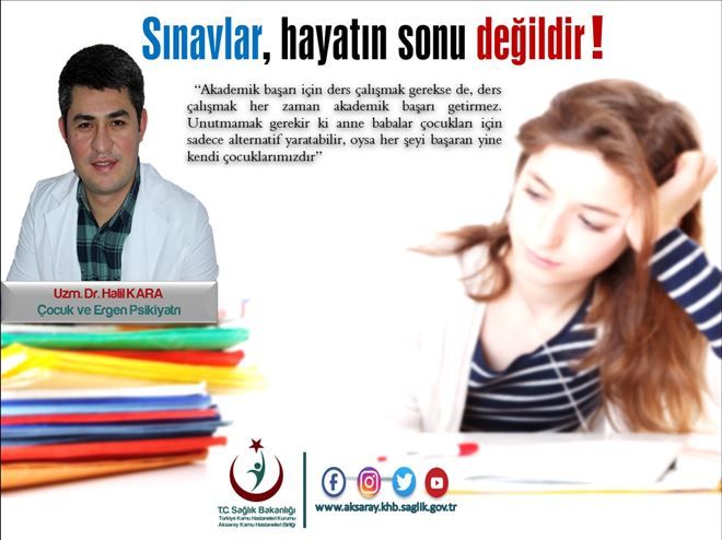 Dr.Halil Kara; Sınavlar, hayatın sonu değildir