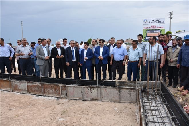 Eskil Tarım Ticaret Merkezinin Temeli Atıldı