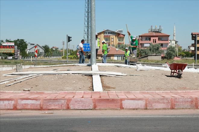 Karasu Kavşağı Aksaray´a Yakışır Hale Getiriliyor 
