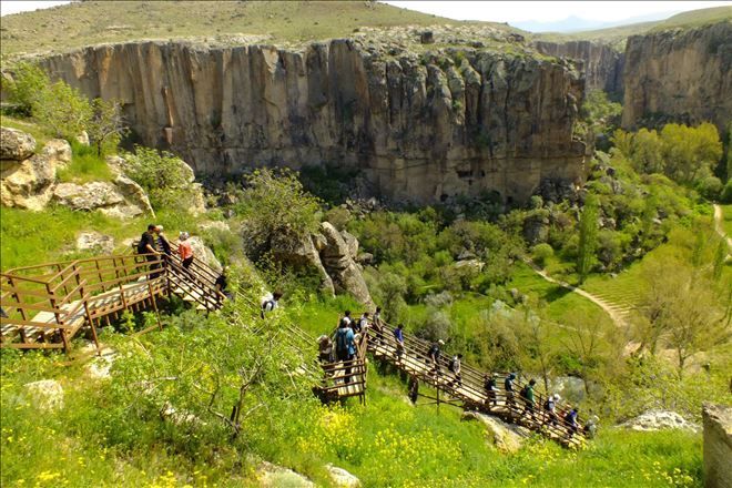 Ihlara vadisi turist akımına uğruyor 