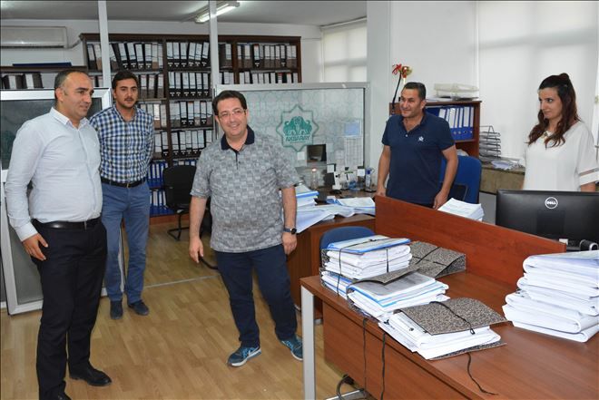 Başkan Yazgı, Mesaiye Kalan İmar Personelini Ziyaret Etti