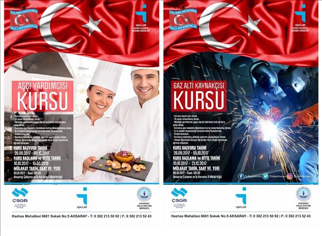 Gazaltı Kaynakçılığı ve Aşçı Yardımcılığı Kursu Yoğun İlgi Görüyor