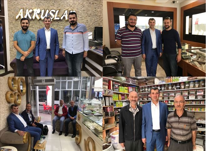 Başkan Altınsoy Ayağının Tozuyla Esnafları Ziyaret Etti