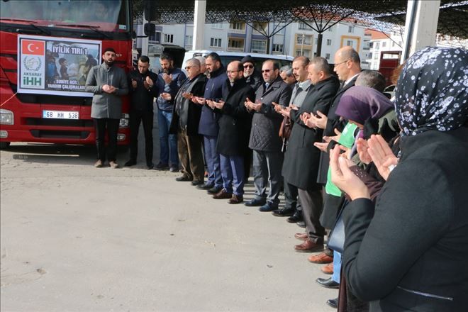 Suriyelilere Aksaray´dan 25 Ton Un Gönderildi.