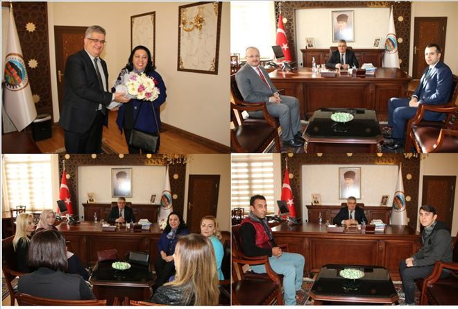 Aksaray Valisi Aykut Pekmez´i İş Kadınları,Öğrenciler ve Bankacılar ziyaret etti